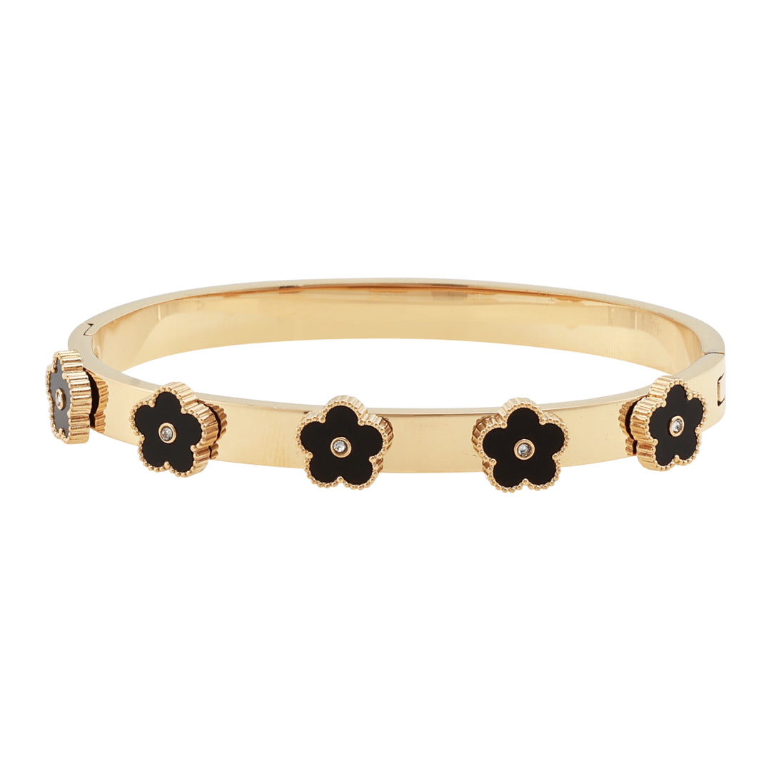 Merx Gold Cuff Bracelet 07-02369-2 Black
