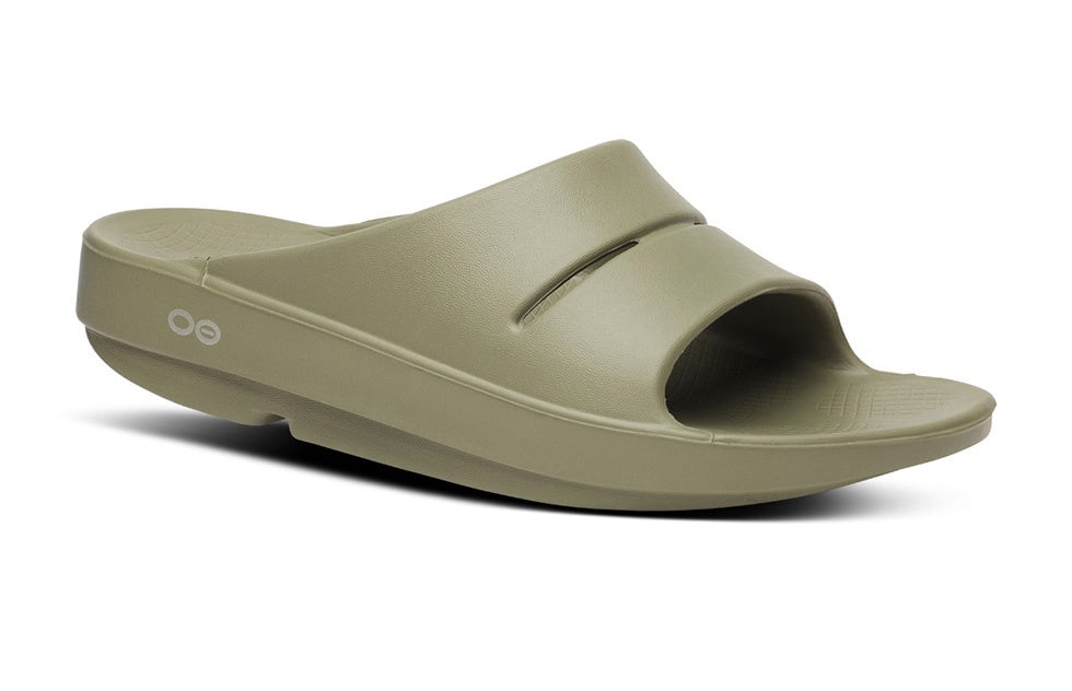 Womens Oofos OOahh Slide Sandal 1100-FOL Foliage