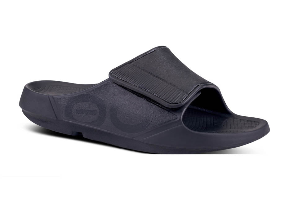 Mens/Womens Oofos OOahh Sport Flex Slip-On Velcro Sandal 1550-MATBK