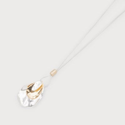 Caracol Necklace 1759-DRP Silver/Gold
