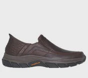 Mens Skechers "Slip-ins" Respected Elgin Shoe 20480WW-WIDE- RDBR Brown