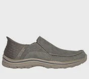 Mens Skechers "Slip-ins" Canvas Sneaker - Wide - 205167-KHK Khaki