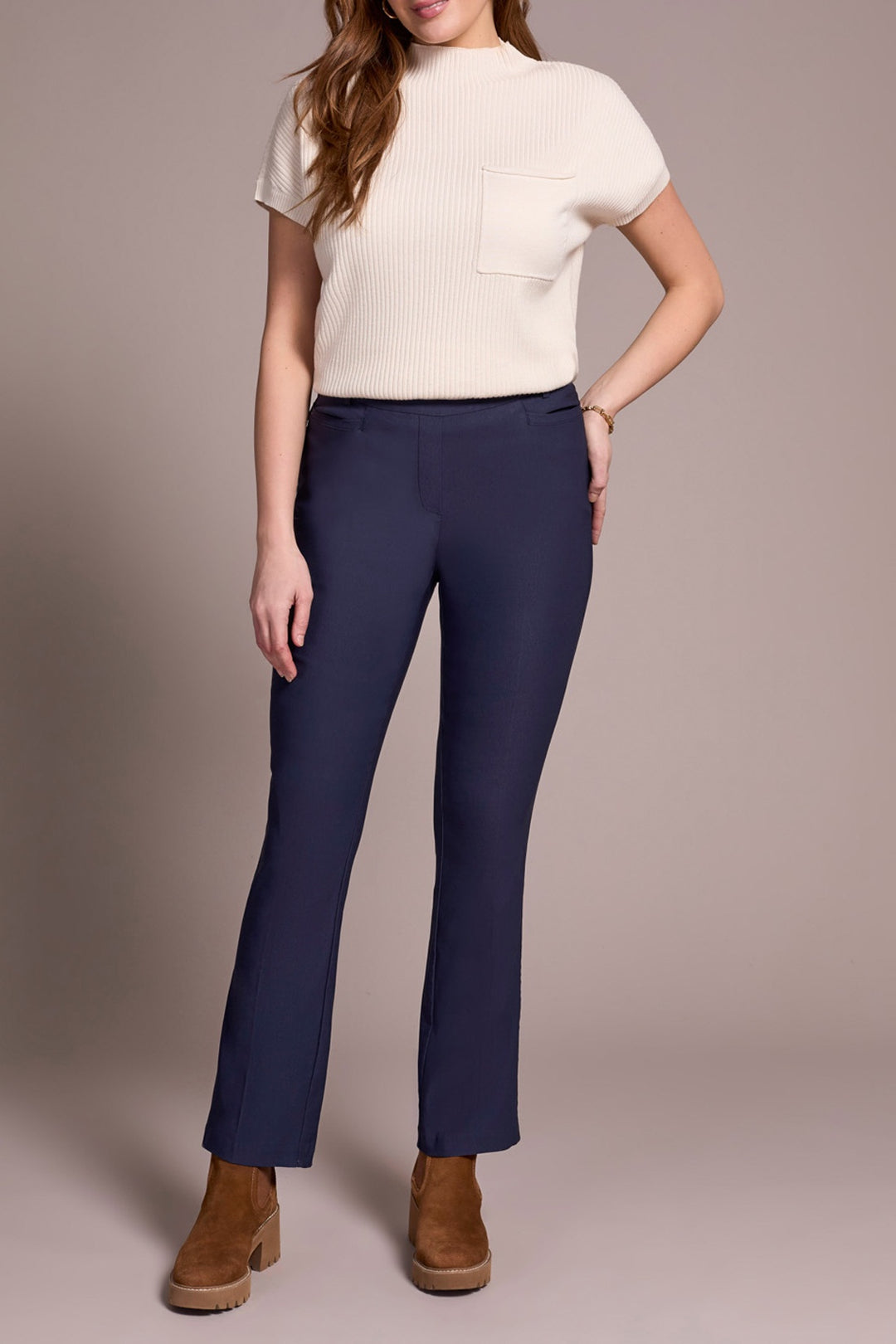 Tribal "Flatten It" Pull-On Pant 2231O-7165-0805 Sapphire
