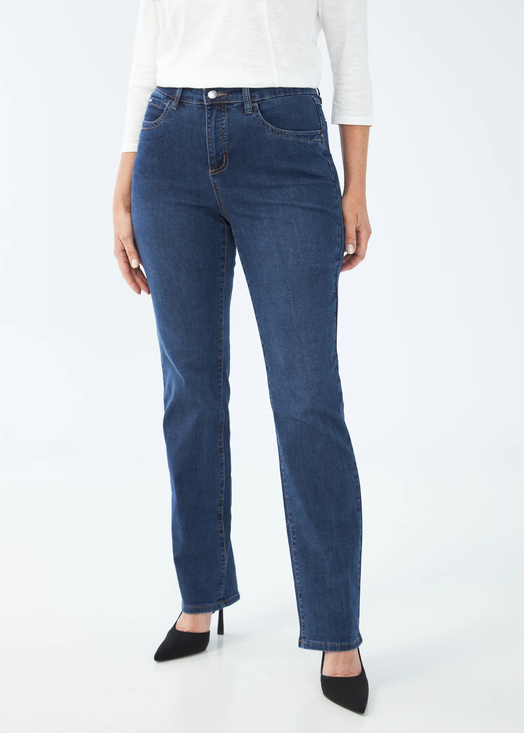 FDJ French Dressing Jeans Olivia Straight Leg Jean 2371250-DEL Delight