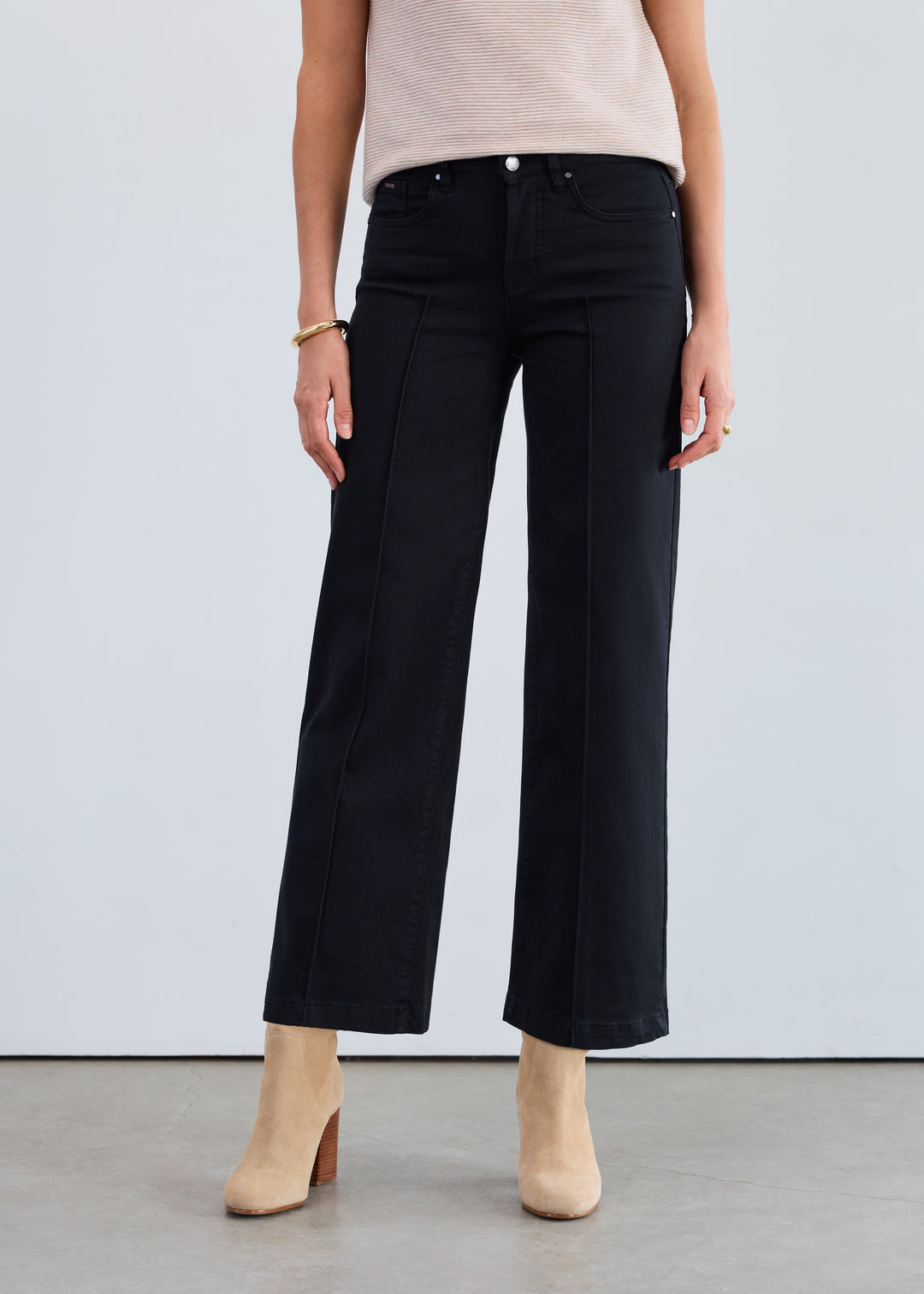 FDJ Olivia Wide Leg Jean 2447511-BLK Black