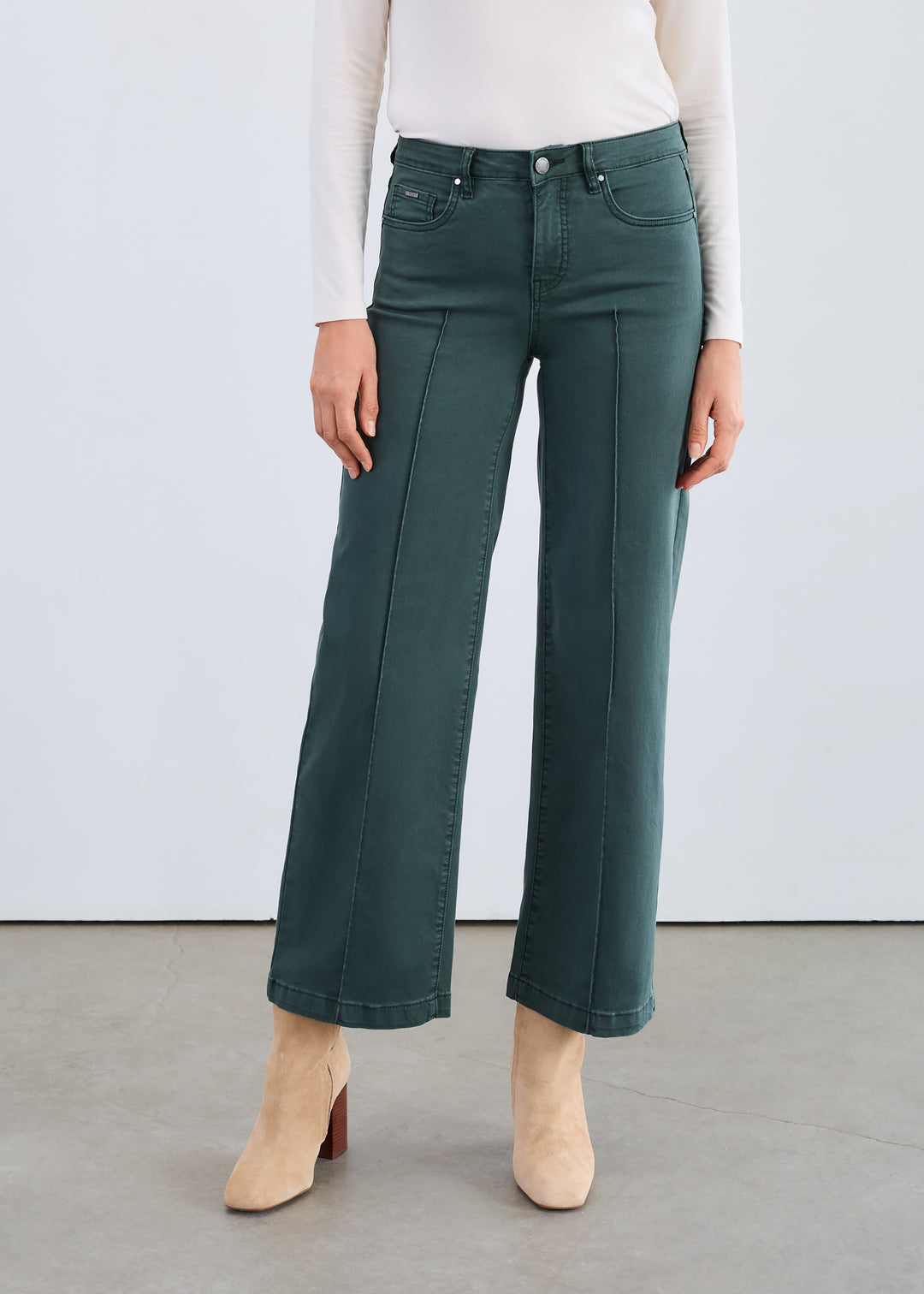 FDJ Olivia Wide Leg Jean 2447511-SPR Spruce