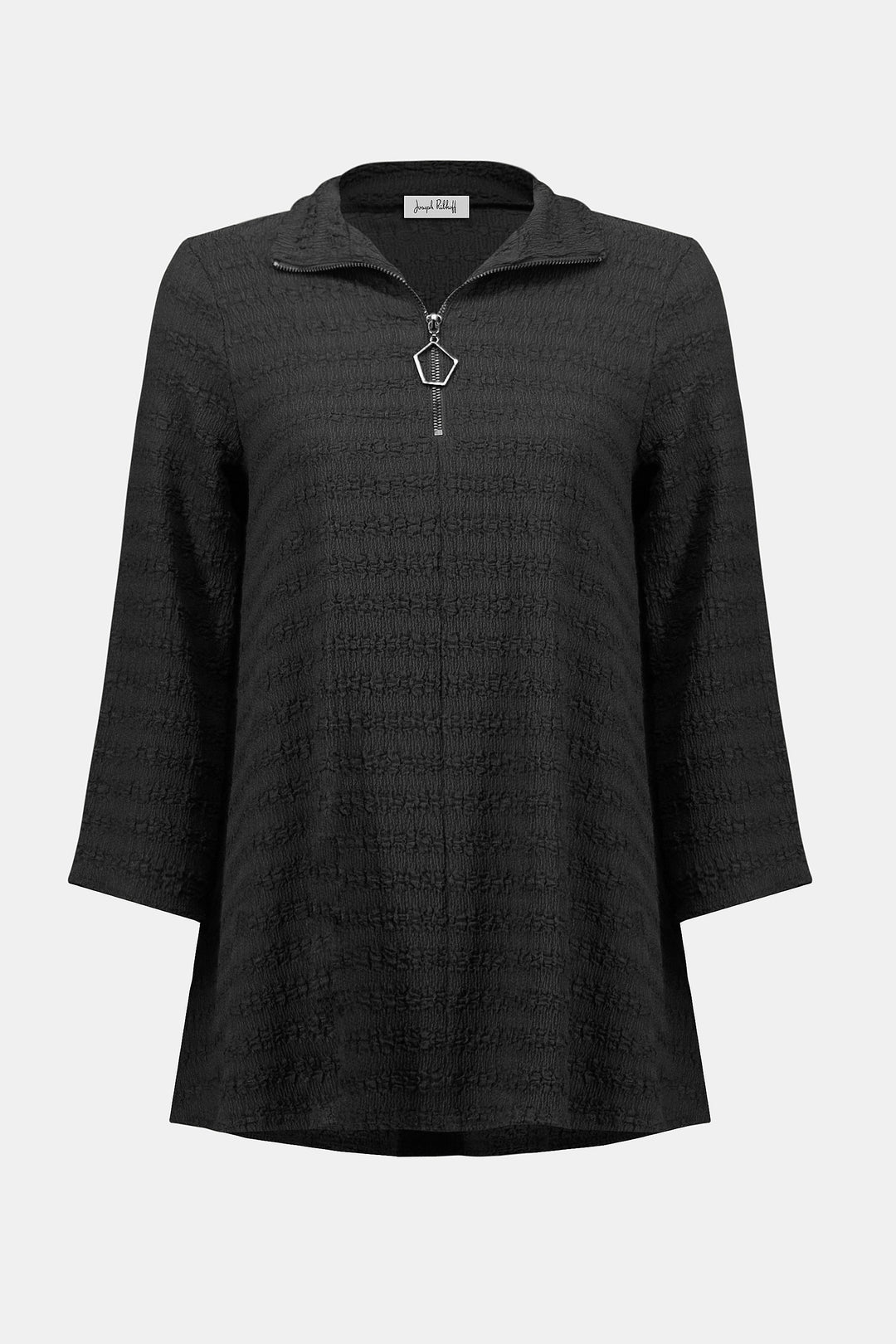 Joseph Ribkoff Textured Knit A-Line Tunic 253028-11 Black
