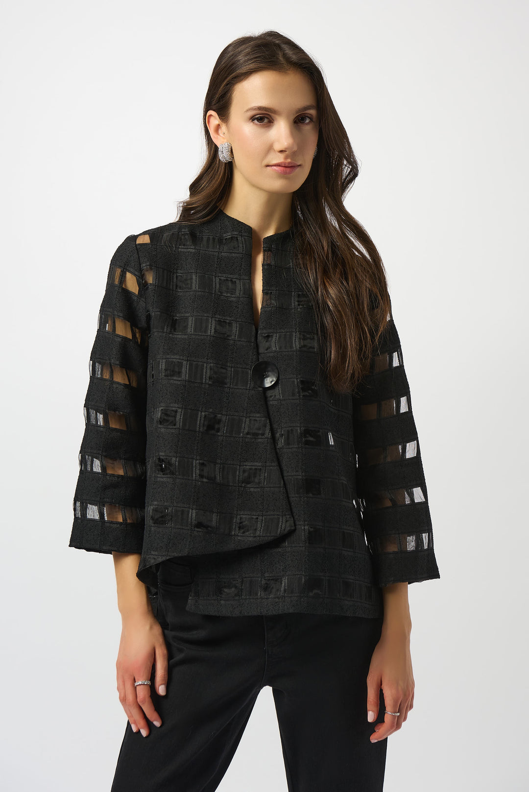 Joseph Ribkoff Novelty Swing Jacket 253199-11 Black