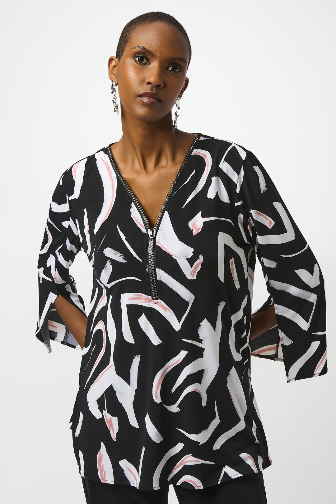 Joseph Ribkoff Tunic 253224-178 Black Multi
