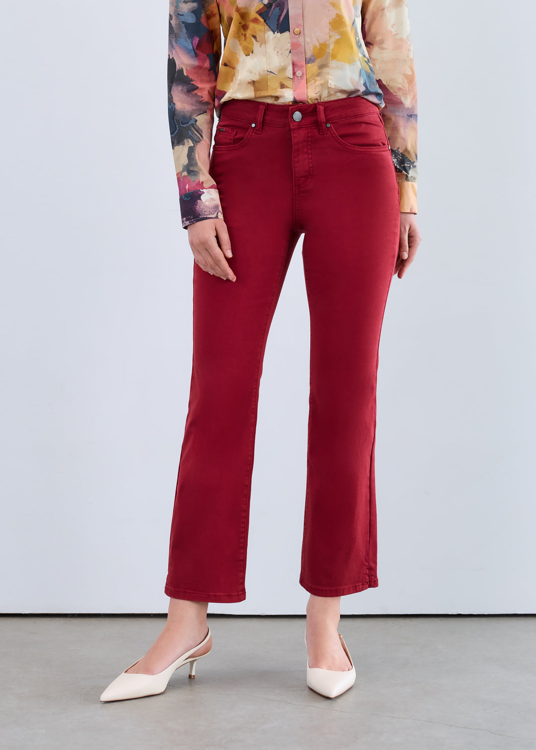 FDJ Olivia Boot Ankle Jean 2562511-SRT Scarlet