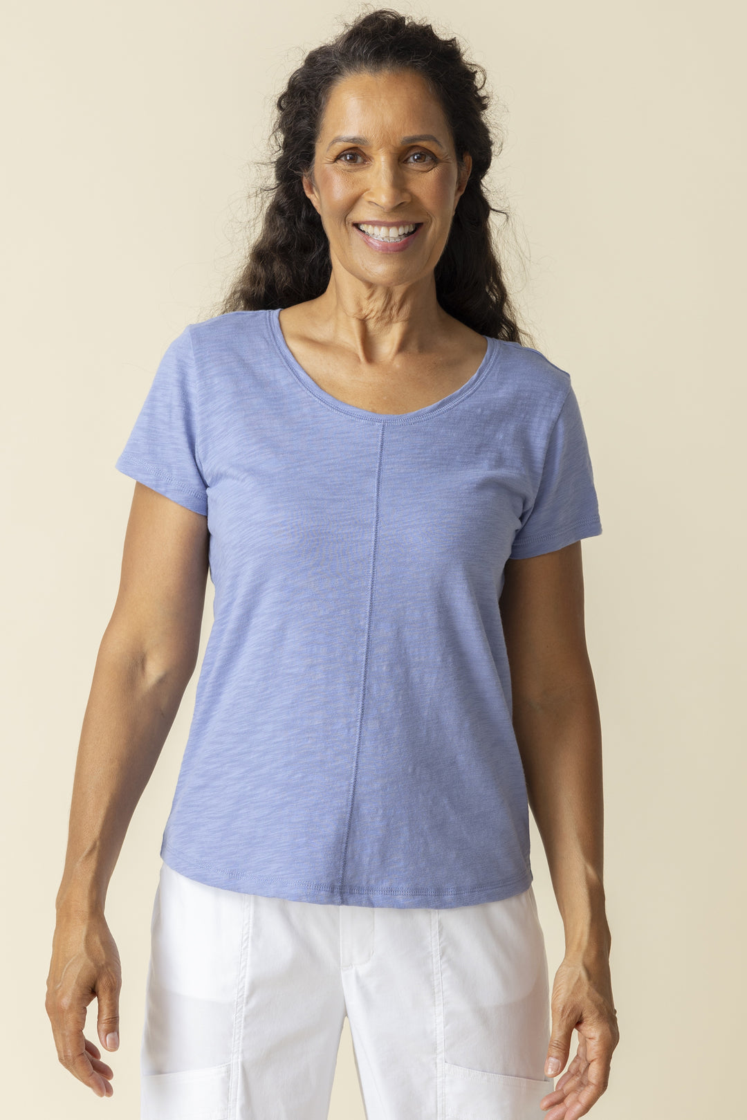 Habitat Coverstitch Tee H27524S5-Rain - 1 ONLY SIZE X-LARGE - 20% OFF