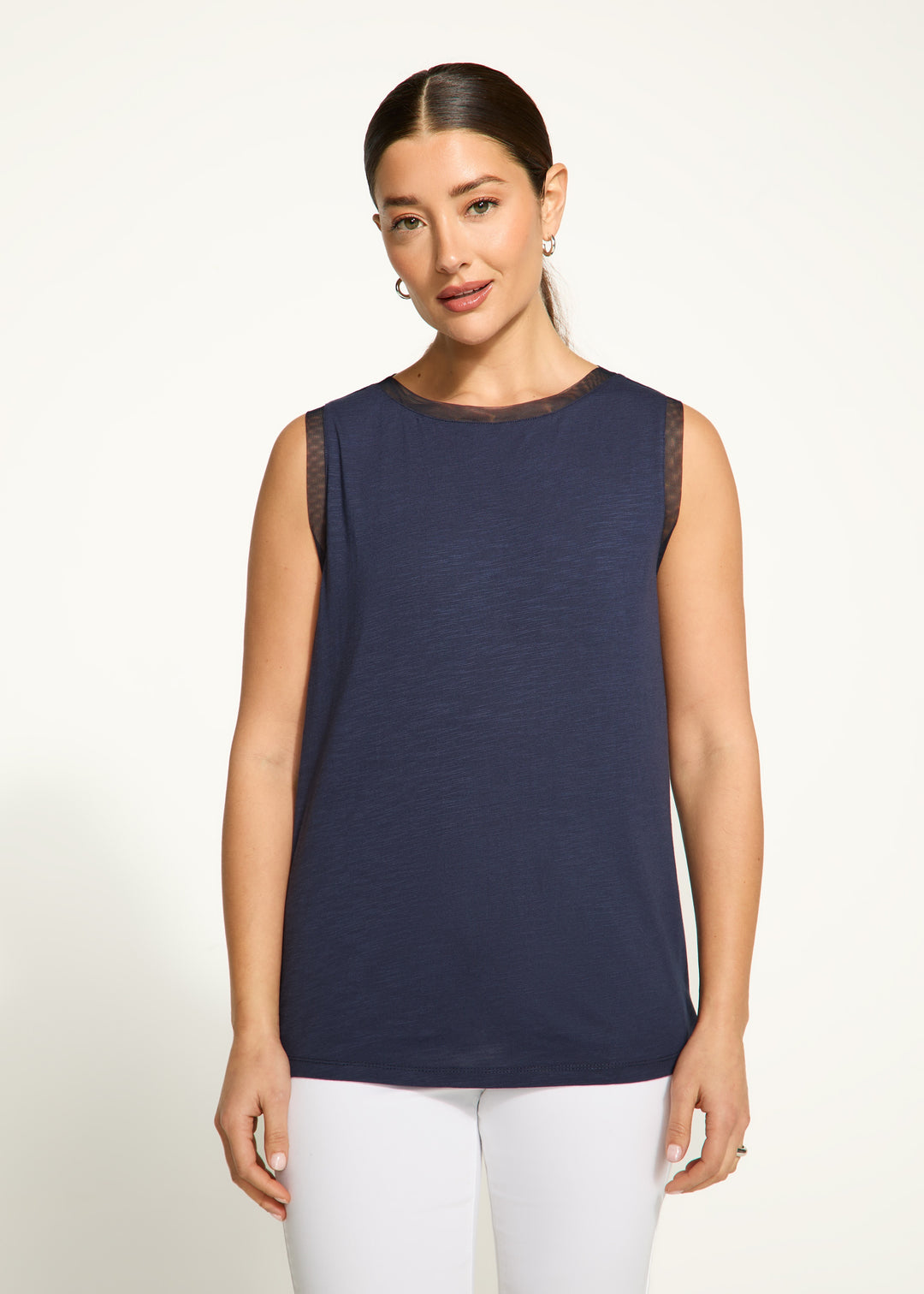 FDJ Boat Neck Cami 3013476-NVY Navy
