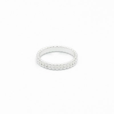 Caracol Double Mini Metal Ring 4184-SLV Silver