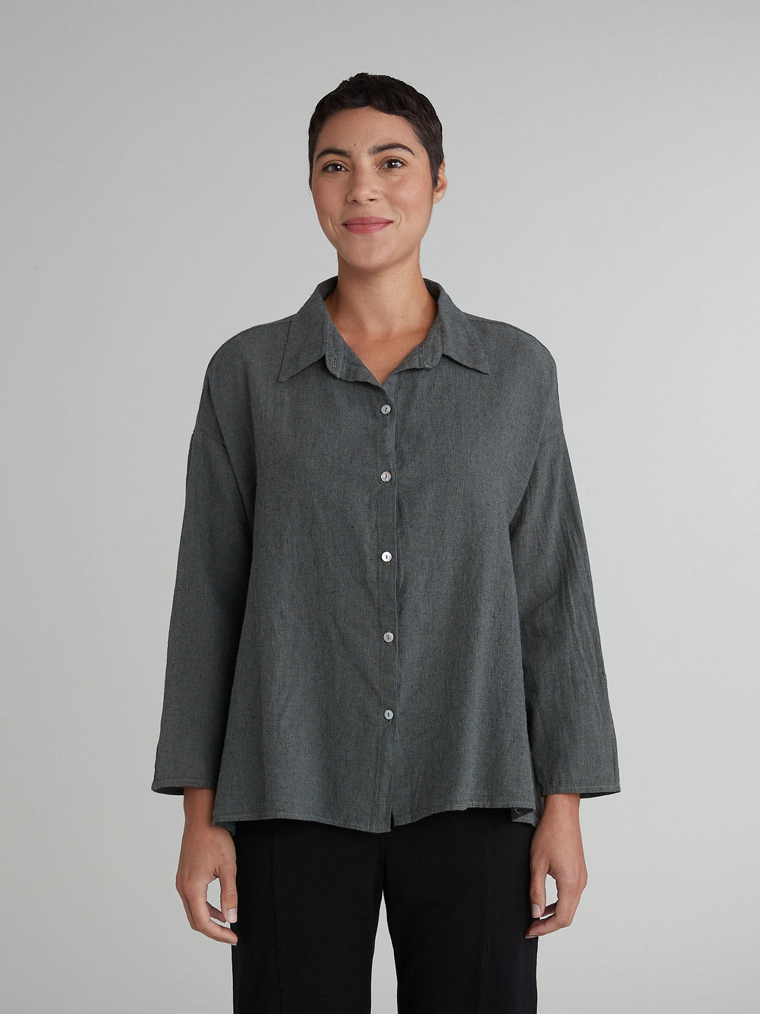 Cut Loose Swing Crosshatch Shirt 4196919 - Clay