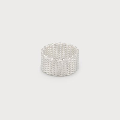 Caracol Honeycomb Ring 4206-SLV Silver