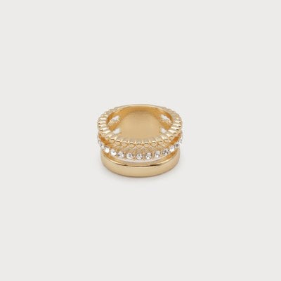 Caracol Three Layers Ring 4210-GLD Gold