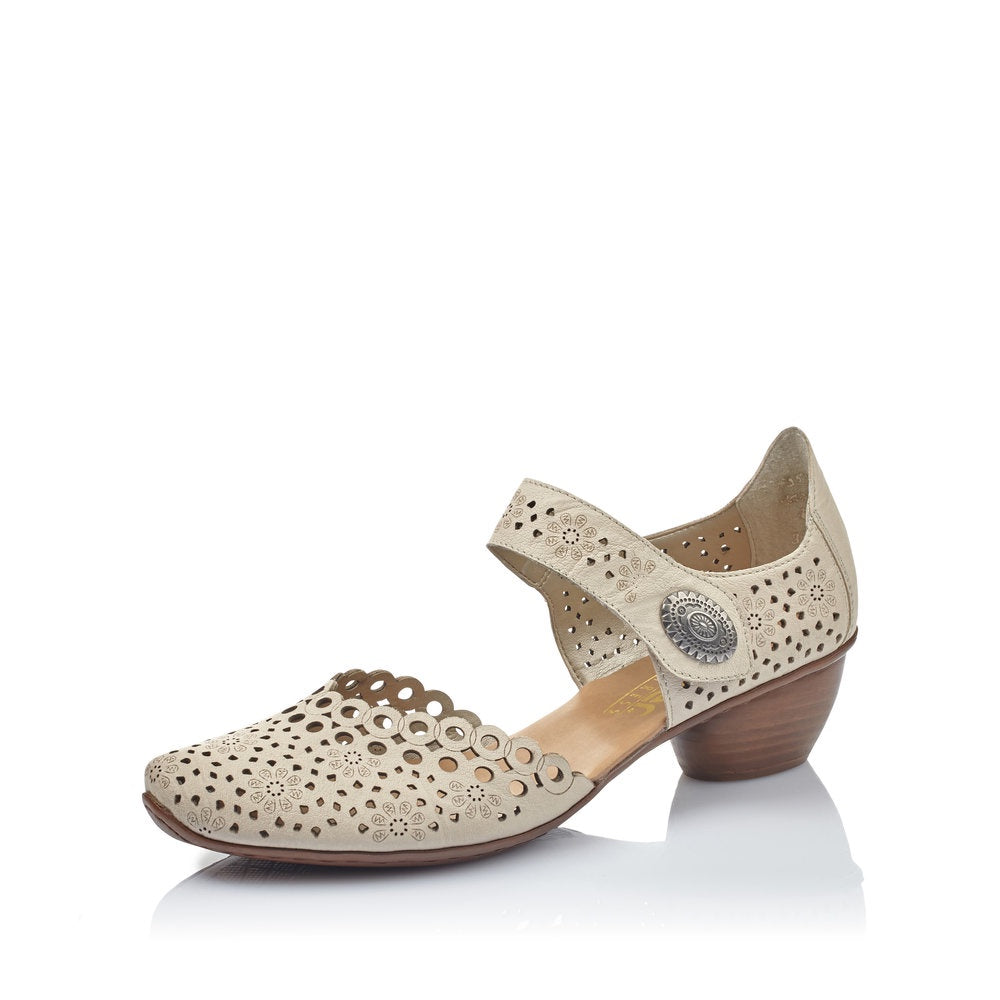 Womens Rieker Dress Shoe 43753-60-3 Cream