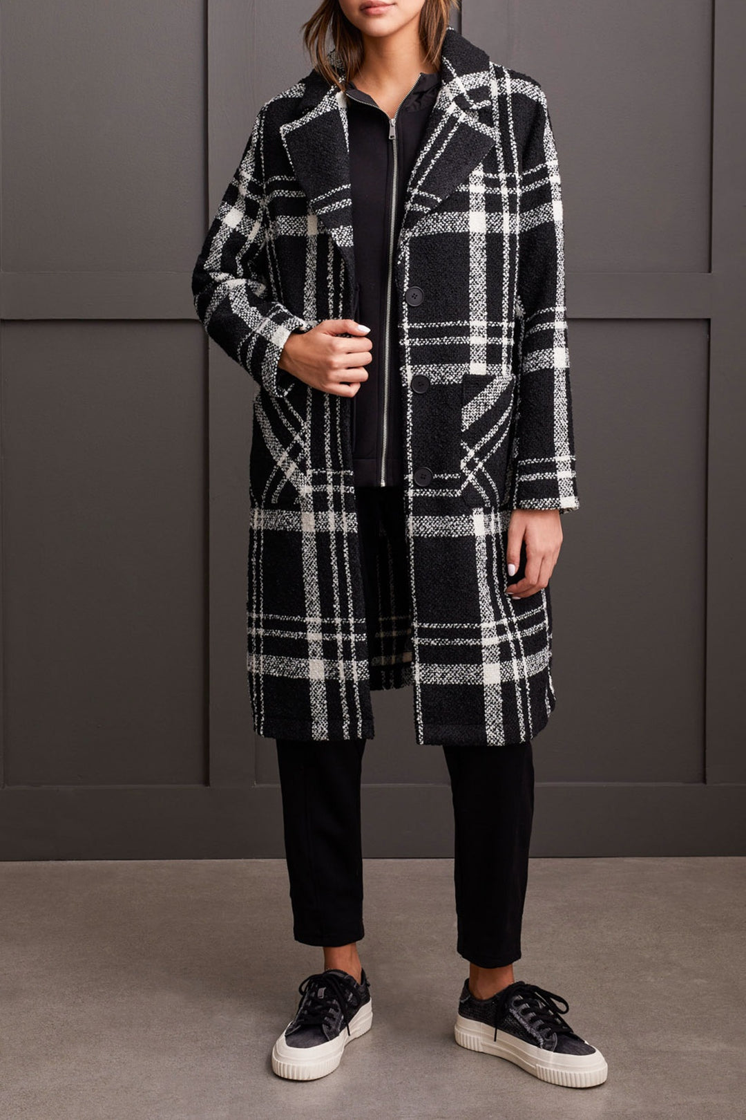 Tribal Unlined Duster Coat 5571O-4384-0002 Black - 1 ONLY SIZE MEDIUM - 20% OFF
