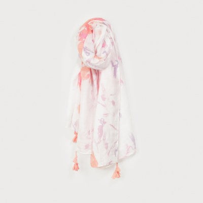 Caracol Woven Scarf 6201-BLH Floral