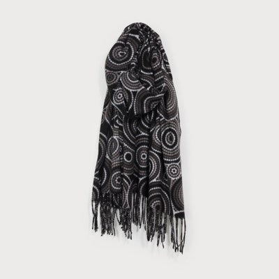 Caracol Woven Scarf 6217-BLK
