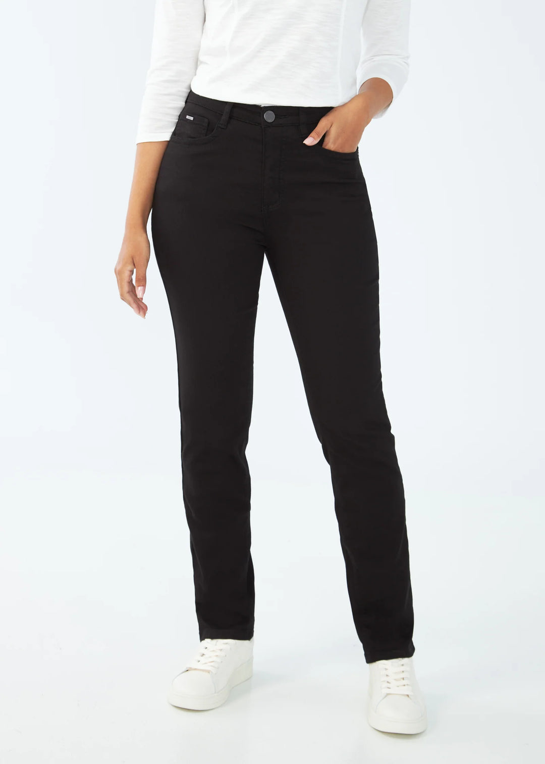 FDJ Suzanne Relaxed Slim Leg Jean 6473250 Black