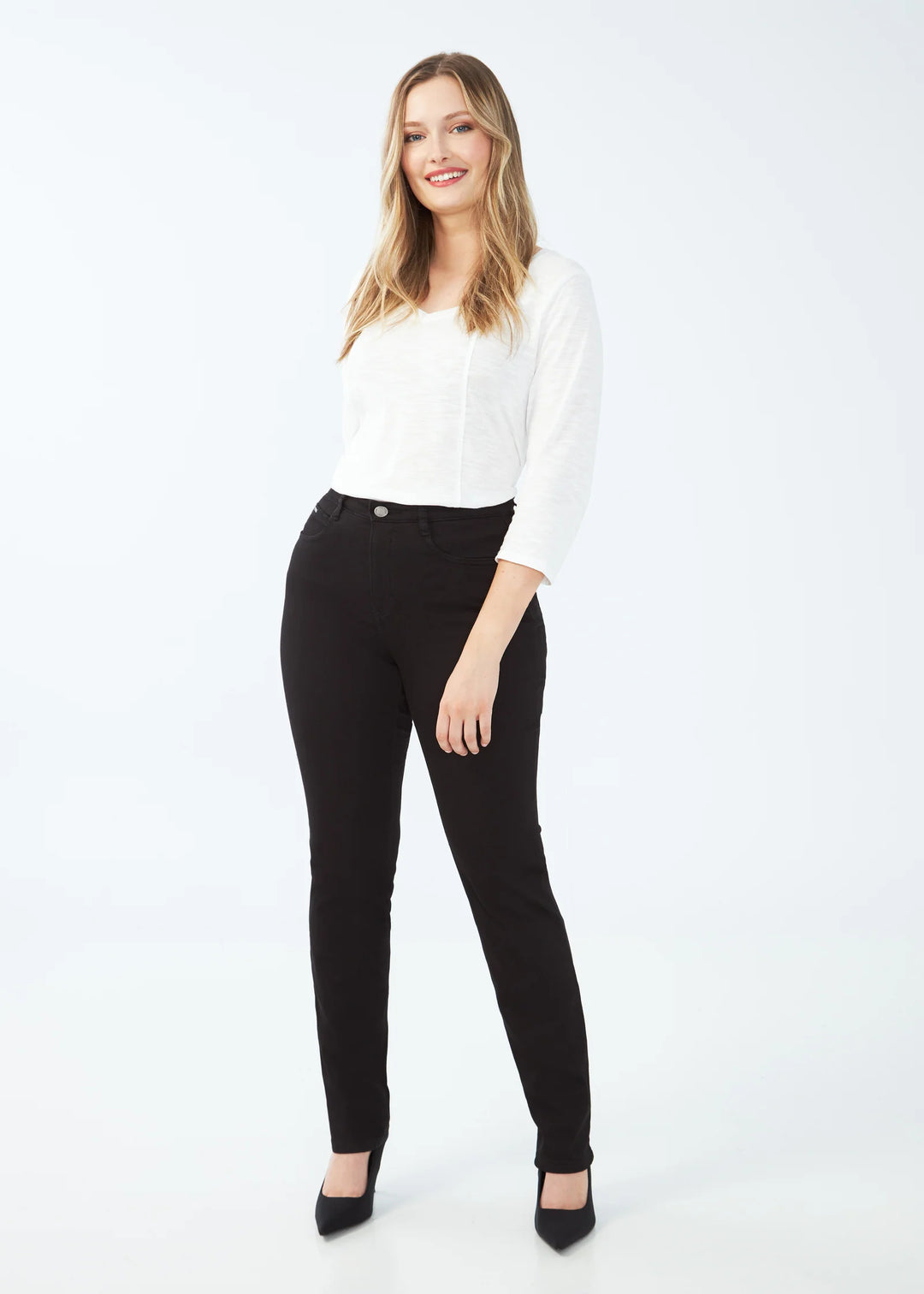 FDJ Peggy Straight Leg Jean 6627250-BLK Black