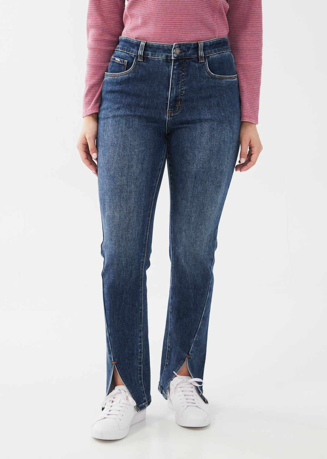 FDJ French Dressing Suzanne Straight Leg Pant 6772835-DKBLU Dark Blue - 1 ONLY SIZE 10 - 20% OFF