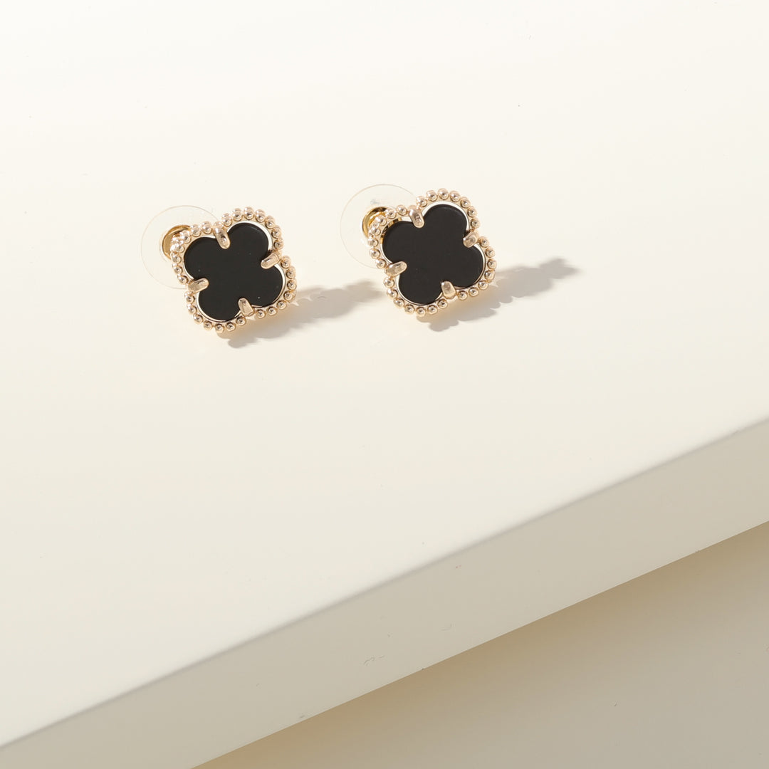 Merx Earring 710-111 Black/Gold
