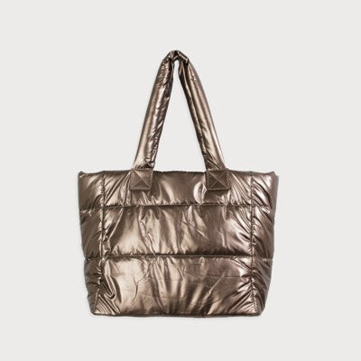 Caracol Large Quilted Tote Bag 7164-BRN Brown