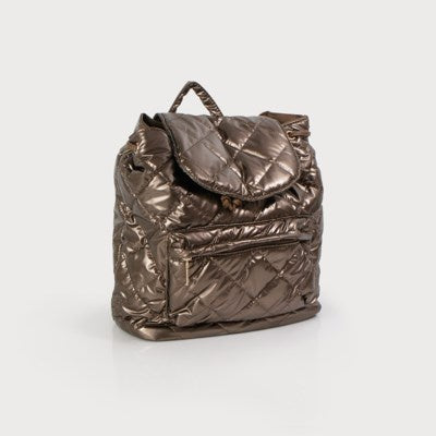 Caracol Large Quilted Backpack 7165-BRN Brown
