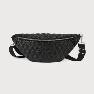Caracol Quilted Belt Bag 7173-BLK