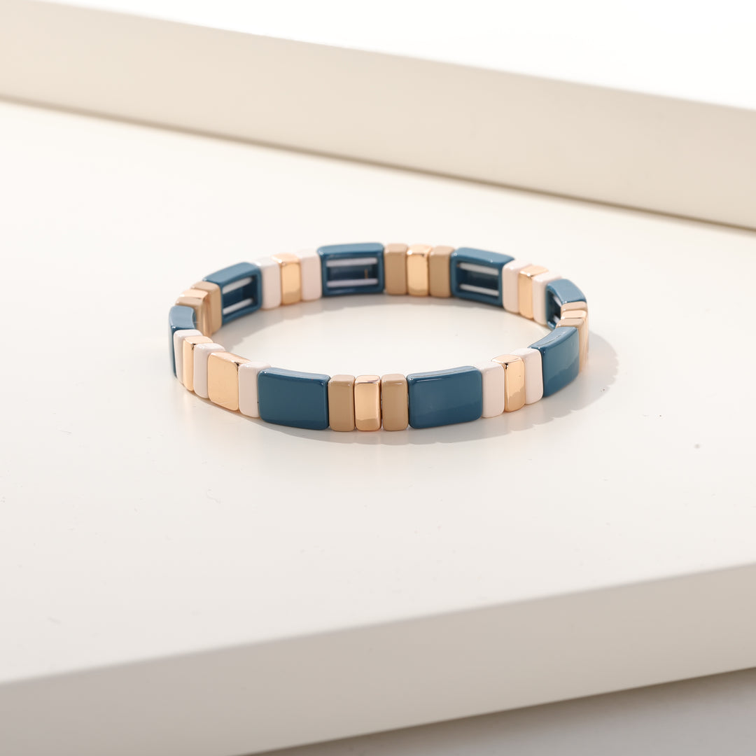 Merx Bracelet 86-8153 Slate Blue/Gold
