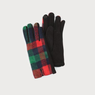 Caracol Knit Gloves 9002-RED Navy/Red