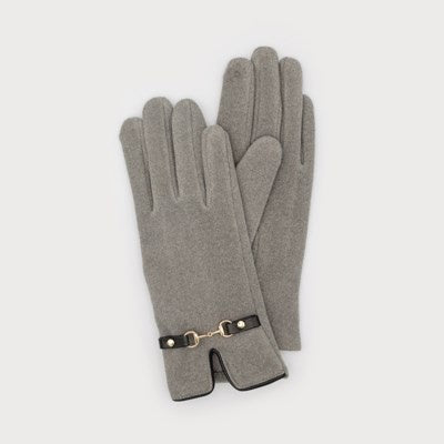Caracol Glove w/ Buckle Detail 9012-GRT Grey