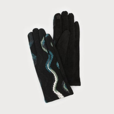 Caracol Glove with Mixed Yarn 9013-BLK-MIX