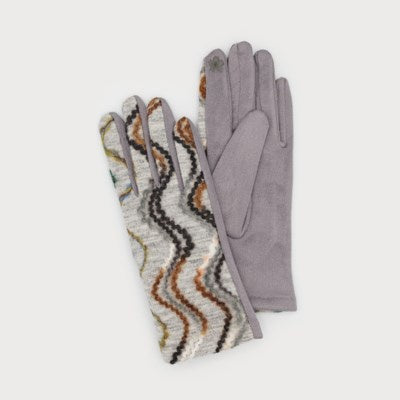 Caracol Glove with Mixed Yarn 9013-GRY-MIX