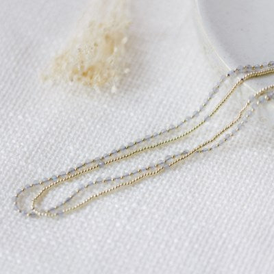 Glee Jewelry Always Necklace - Gold/Labradorite