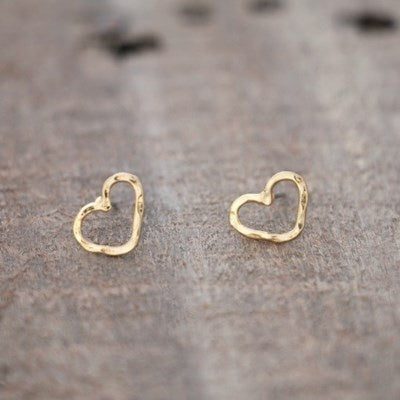 Glee Jewelry Amore Stud Earrings - Gold
