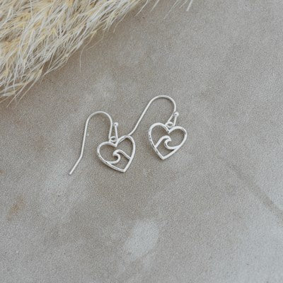 Glee Jewelry Beach Lovers Earrings - Silver
