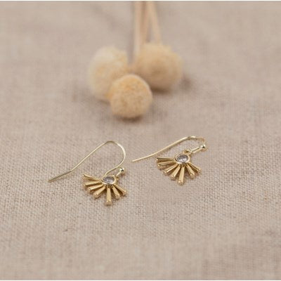 Glee Jewelry Burst Earrings - Gold