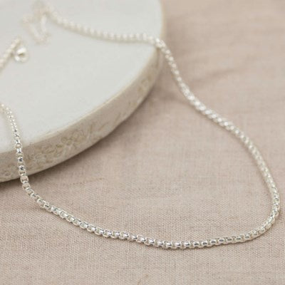 Glee Jewelry Cord Link Necklace - Silver