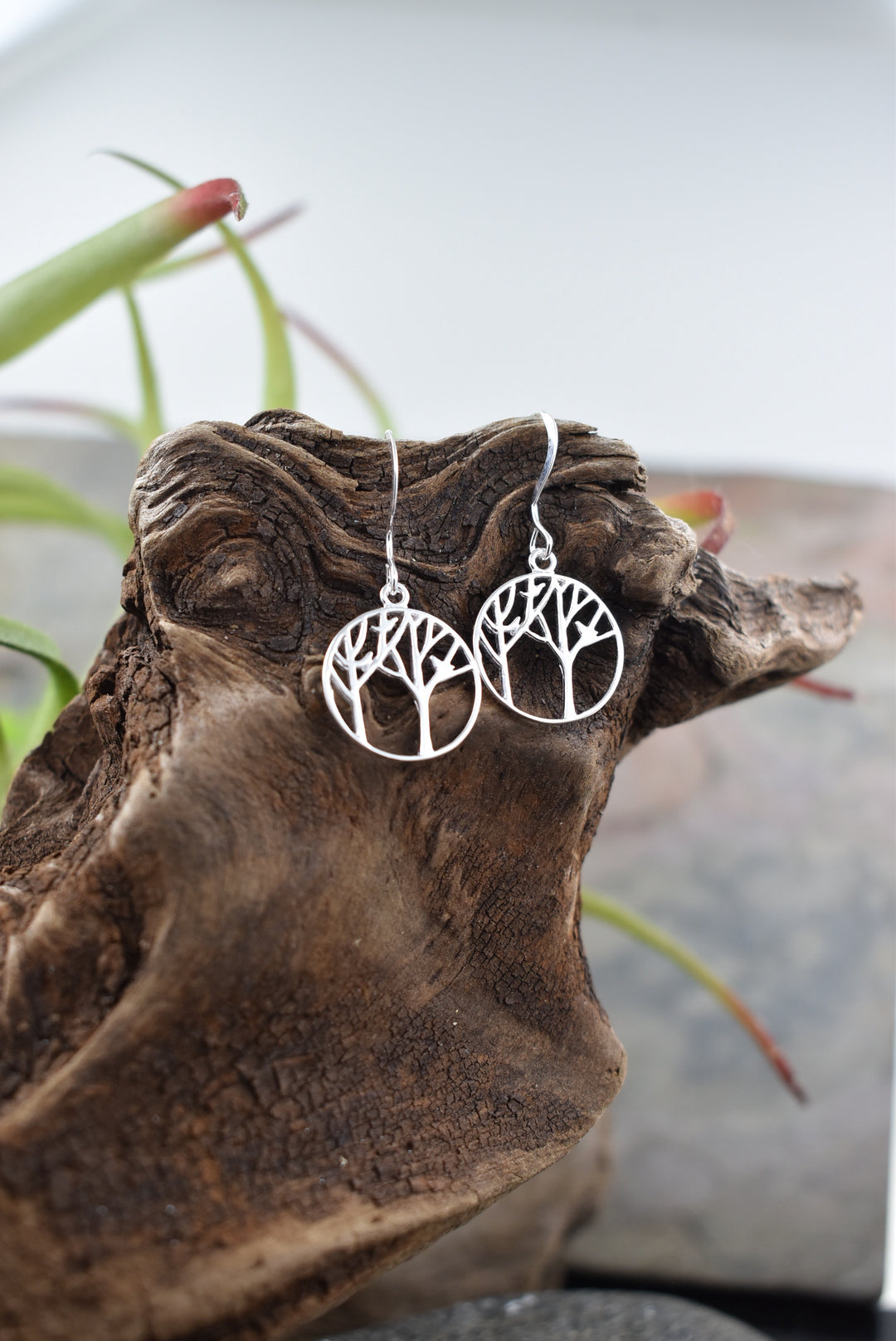 WhiteLotus Tree of Life Earring N06 - Silver