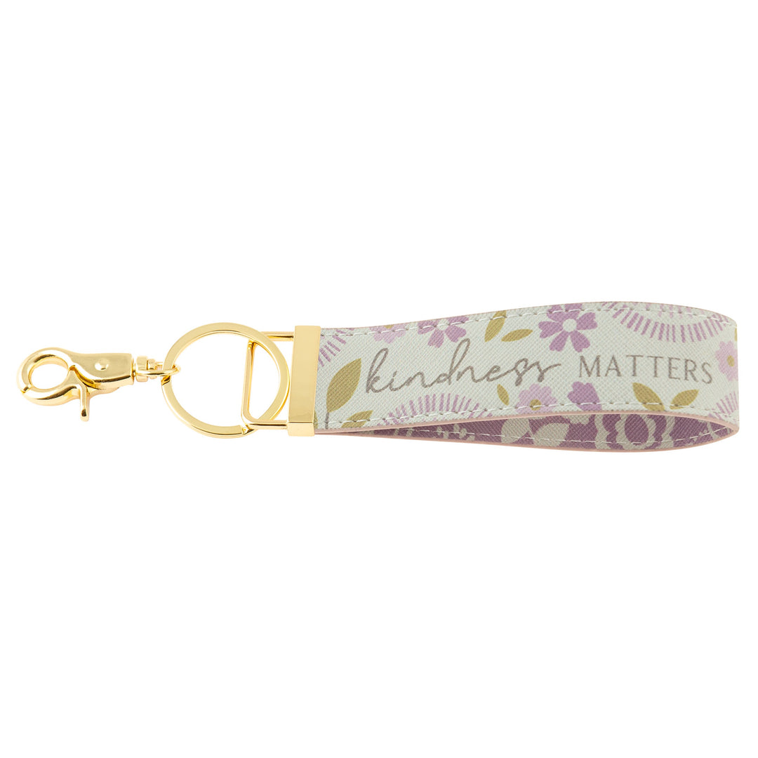 Karma Loop Keychain KA303631A - Lavender Floral