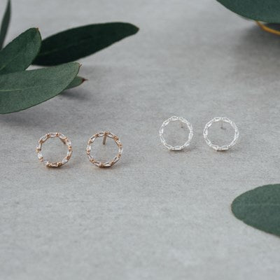 Glee Jewelry Kinship Stud Earrings - Silver