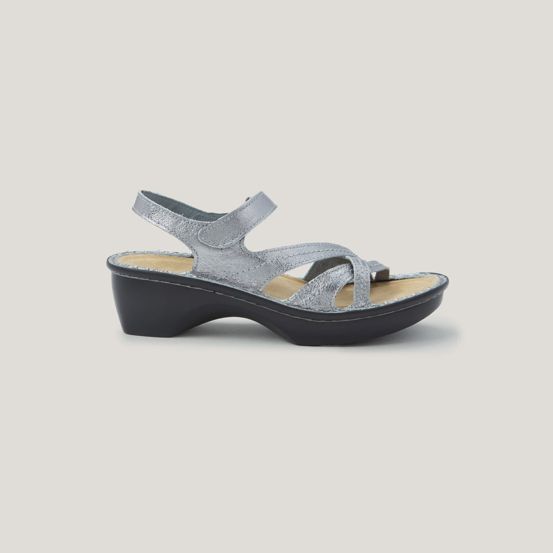 Womens Naot Paris Backstrap Sandal 71100-BAI Dark Pewter Leather
