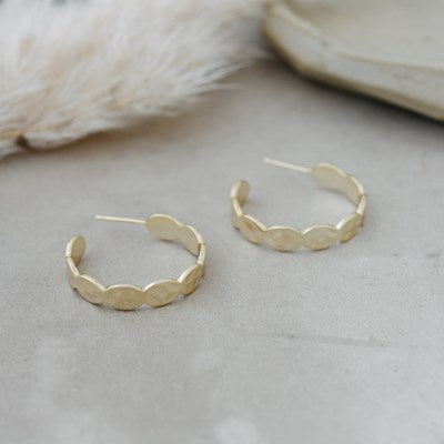 Glee Jewelry Pippa Hoop Earrings - Gold