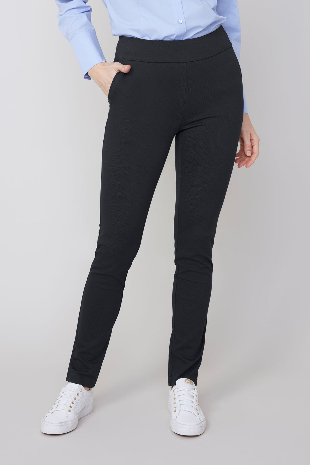 Renuar Pull-On Knit Pant R1911-E906S-BLK Black