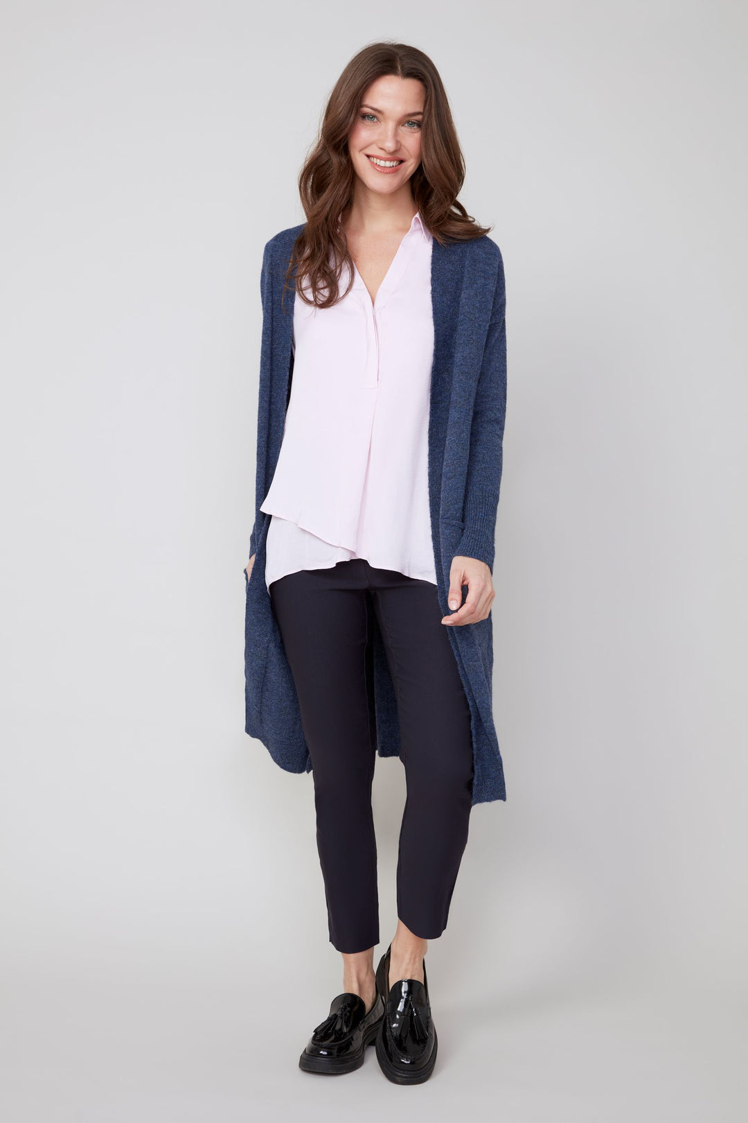 Renuar Knit Sweater R6903-4480-HEAOXF Heather Oxford