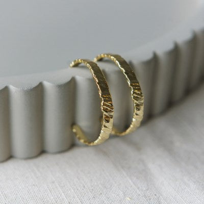 Glee Jewelry Reverie Hoop Earrings - Gold