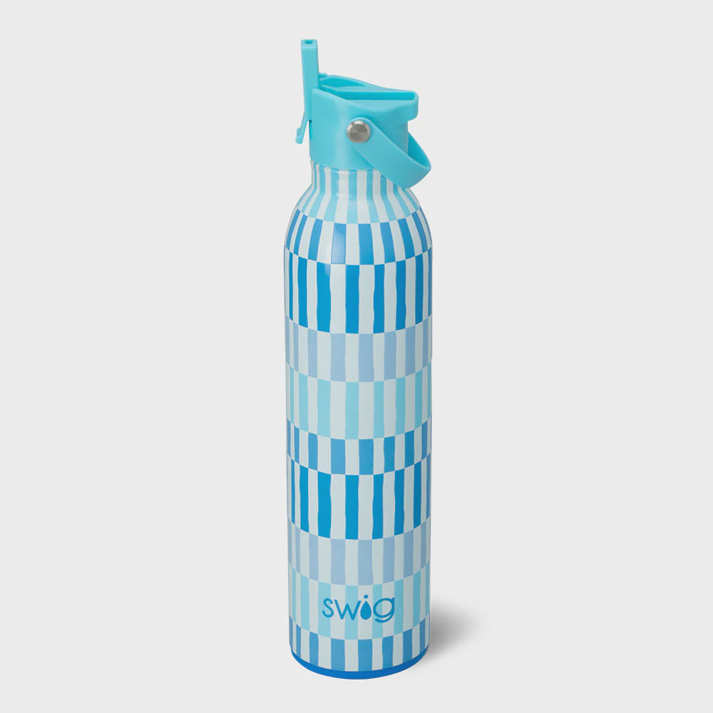 SWIG Flip + Sip Bottle - 26 oz. - S102-B26S-TG Glacier Stripe